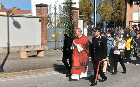 La Processione della Domenica delle Palme a Trezzo