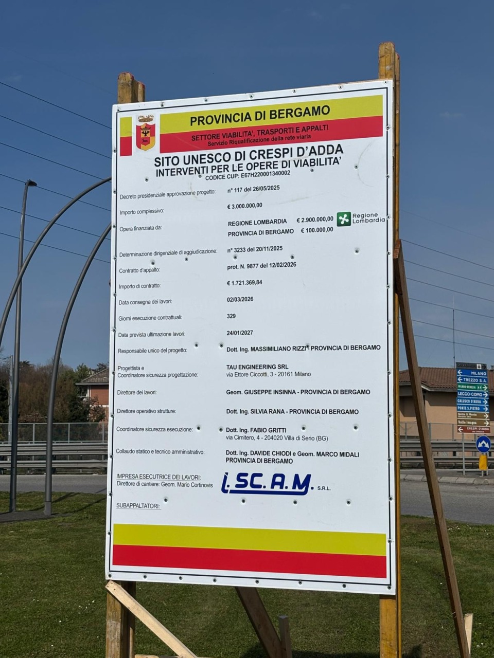 Partono i lavori per le rotatorie al casello autostradale di Capriate