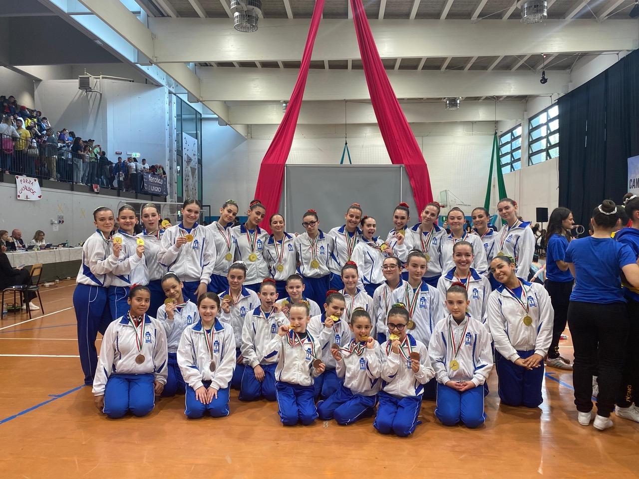 Ginnastica Tritium trionfa in Valtellina: 9 titoli, 1 argento e 2 bronzi