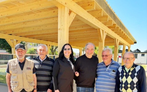 Inaugurato il nuovo gazebo della bocciofila di Inzago