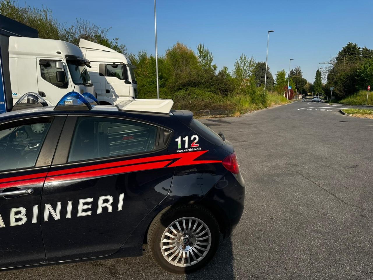 Incendio di sterpaglie nei pressi di un supermercato: dipendenti intervenuti per spegnere le fiamme