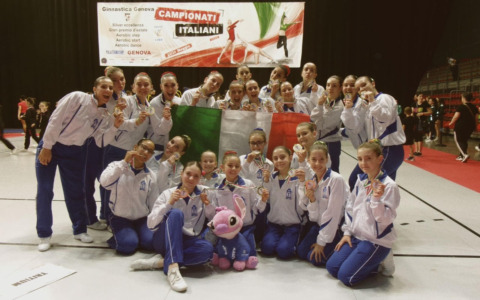 La Ginnastica Tritium conquista sei titoli ai Campionati Italiani di Genova