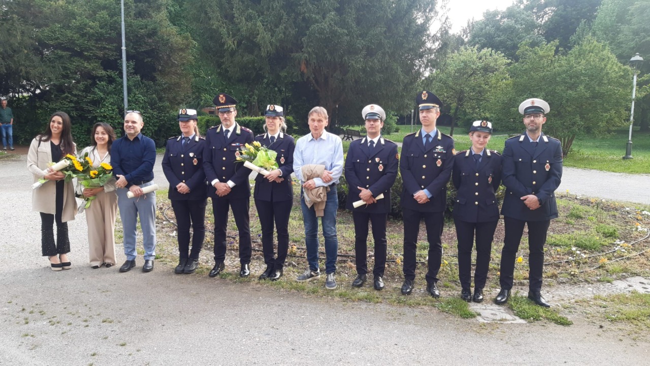 Riconoscimenti a chi ha salvato un ciclista in difficoltà