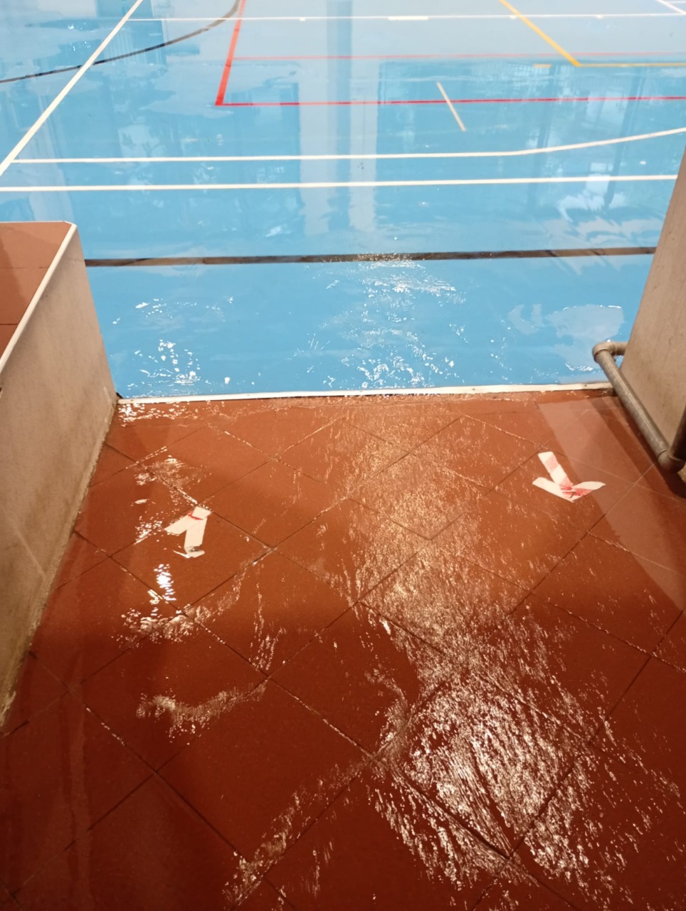 Un temporale colpisce l’Adda Martesana: il centro sportivo di viale della Vittoria sott’acqua