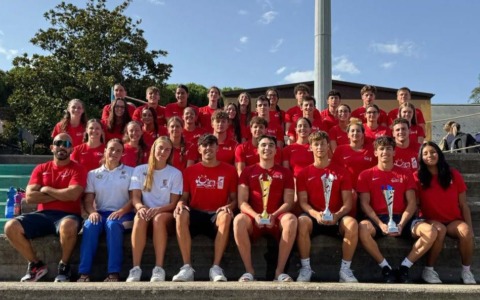 Dominio di In Sport Rane Rosse ai campionati giovanili di salvamento